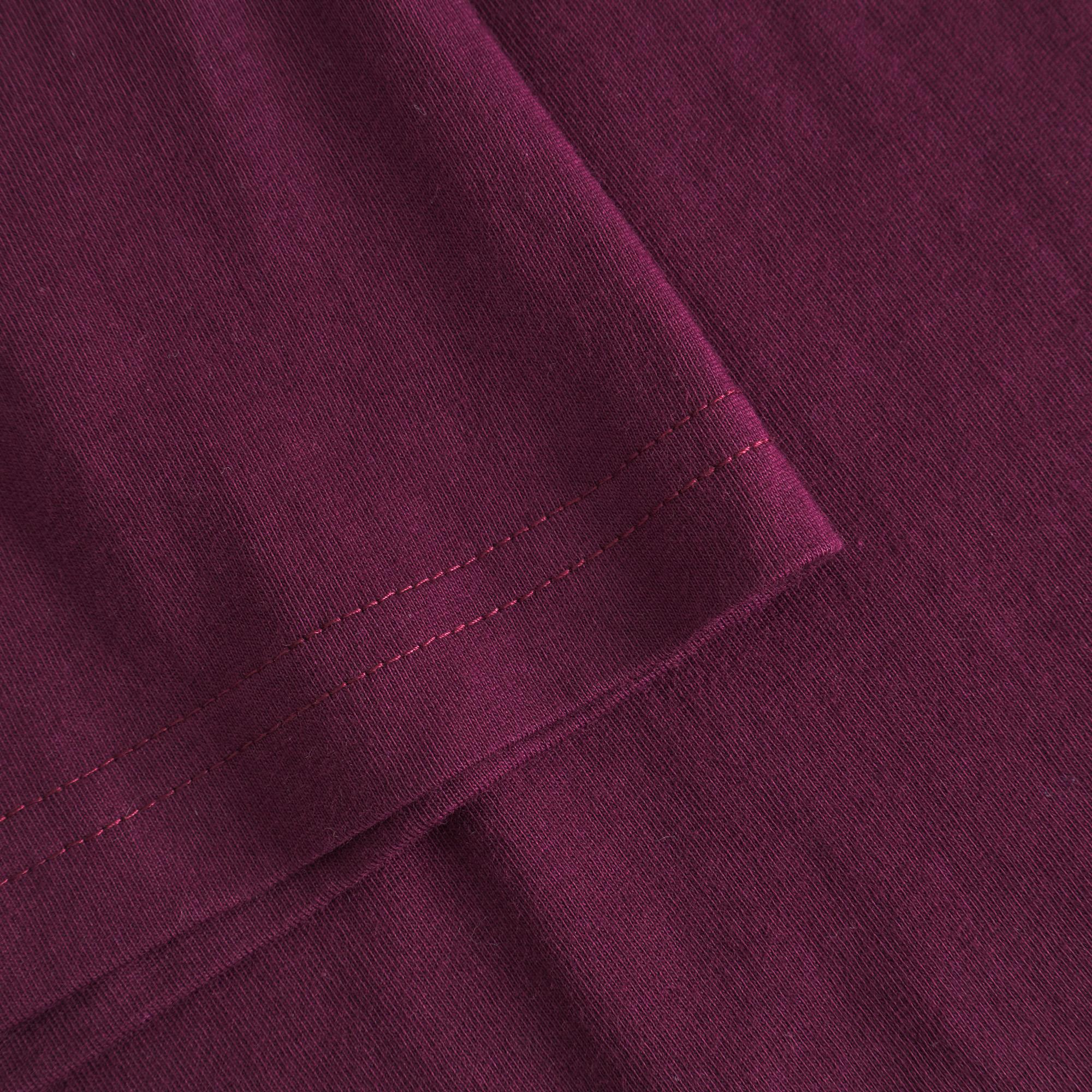Dedicated Stockholm Fig Red T-Shirt Bio Baumwolle Shirt beere